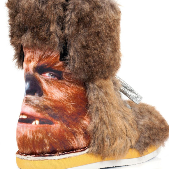 IRREGULAR CHOICE x STAR WARS Chewbacca Fur Boots Brown NWOB Sz 39 / 8 - Picture 4 of 5